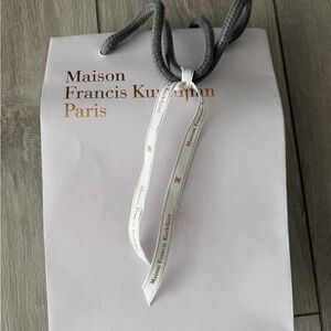 Maison Francis Kurkdjian White and Gold Gift Bag